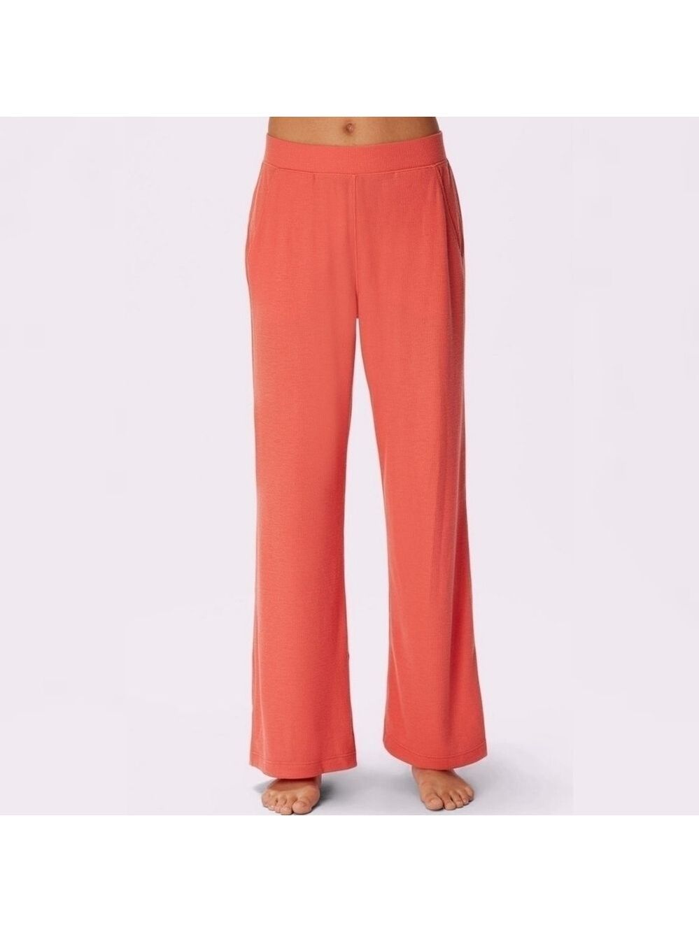 SPORTEK fleece lounge pants peach size M